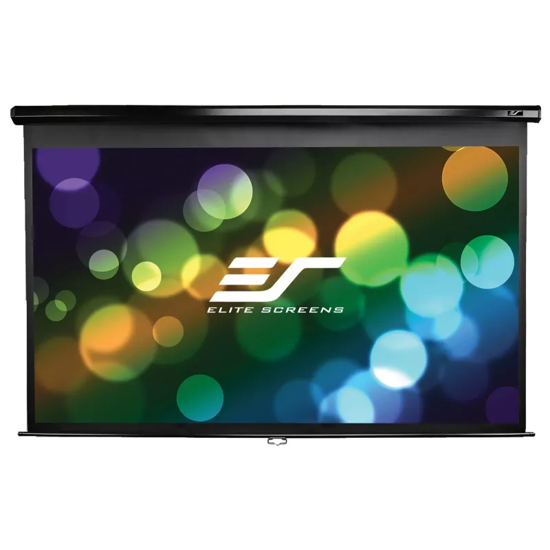 Elite Screens Manual Series M119XWS1 119 colių 1:1 rankinė pakabinama projekcinė drobė