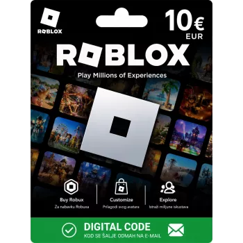 Roblox dovanų kortelė 10 EUR – įmonių dovanoms
