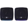 Kompiuteriniai garsiakalbiai DEFENDER J3 2.0 6W LED USB, 2×3W RMS, 90–20000 Hz, 3,5 mm, juodi
