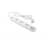 Išmanusis maitinimo blokas Denver SHP-300U 3 AC lizdai E tipas 4 USB-A baltas