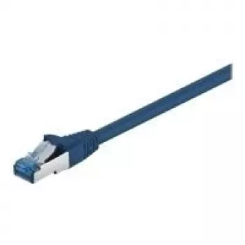 Wentronic Goobay CAT 6a jungiamasis kabelis, S/FTP (PiMF), mėlynas, 0,5 m - LSZH halogenų neturintis, varinis (93656)