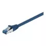 Wentronic Goobay CAT 6a jungiamasis kabelis, S/FTP (PiMF), mėlynas, 0,5 m - LSZH halogenų neturintis, varinis (93656)