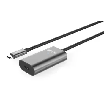 USB laidas UNITEK U305A 5 m USB 3.2 Gen 1 USB-C pilkas