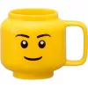 LEGO „Boy“ keraminis puodukas, mažas, geltonas