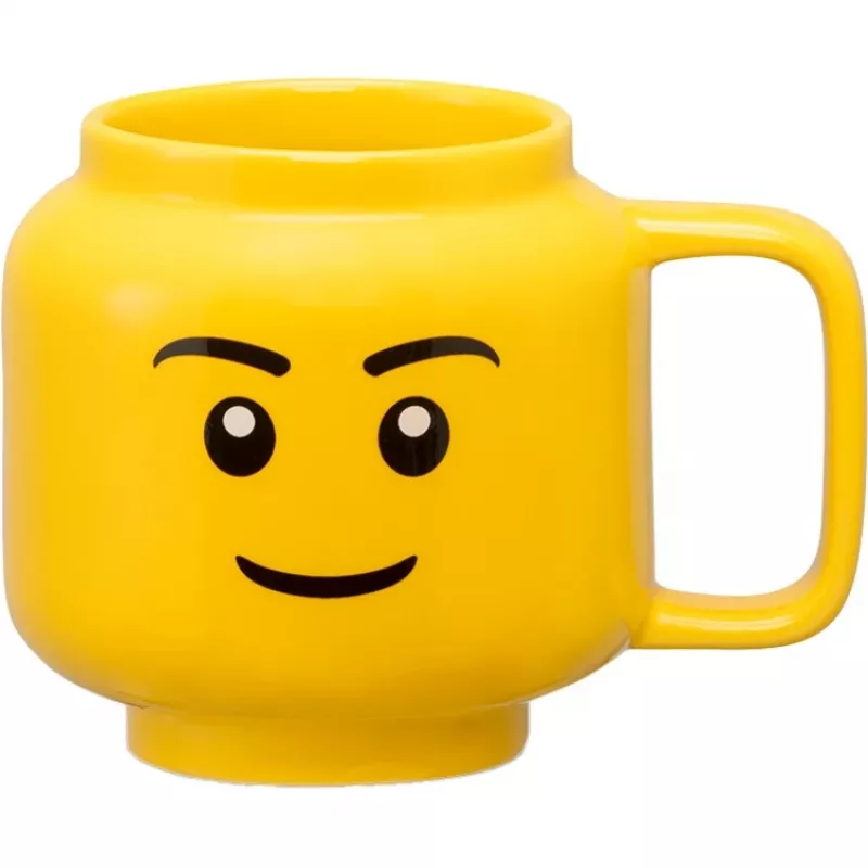 LEGO „Boy“ keraminis puodukas, mažas, geltonas