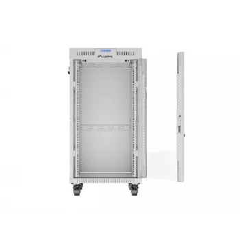Stovo spinta LANBERG FF01-6822-12SL 22U laisvai pastatomas stovas, 1233×600×800 mm, IP20, 1200 kg