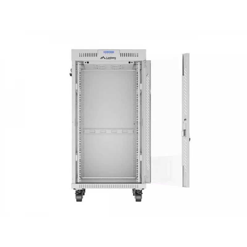 Stovo spinta LANBERG FF01-6822-12SL 22U laisvai pastatomas stovas, 1233×600×800 mm, IP20, 1200 kg