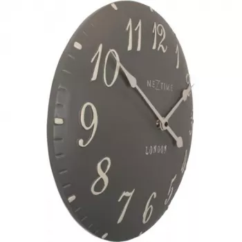 NeXtime klok 3084gs London Arabic, Ø34.5 cm, sieninis, pilka/balta