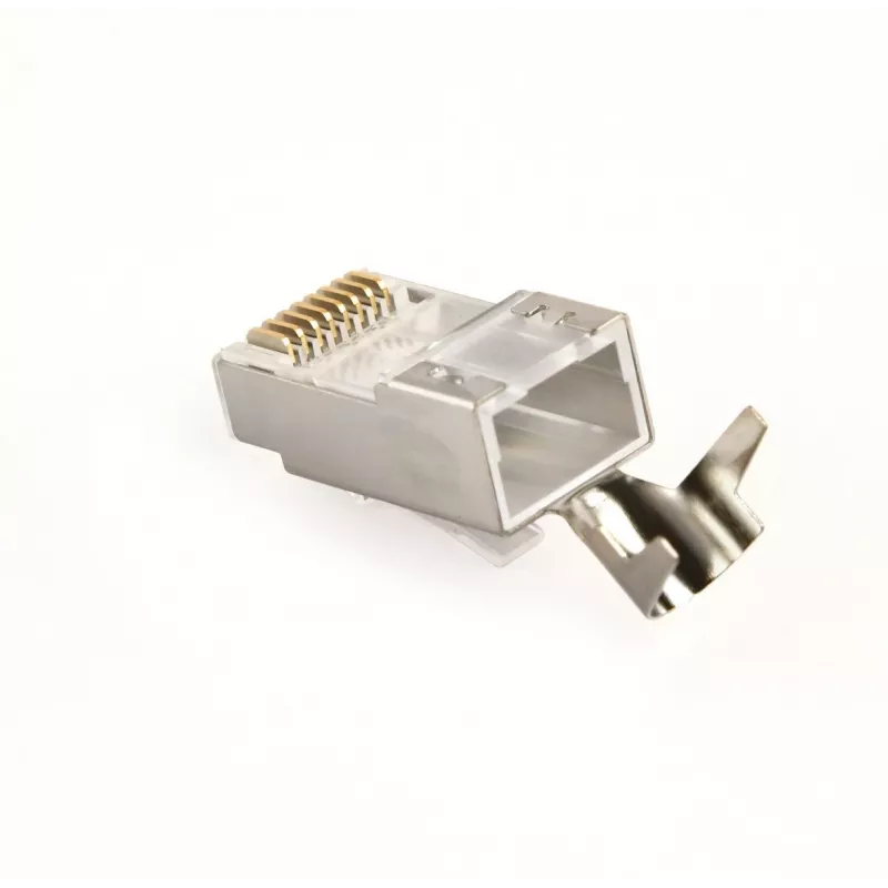 RJ45 jungtys GEMBIRD CAT7 8P8C auksuotos 15µm FTP/SFTP pakuotė 50 vnt.