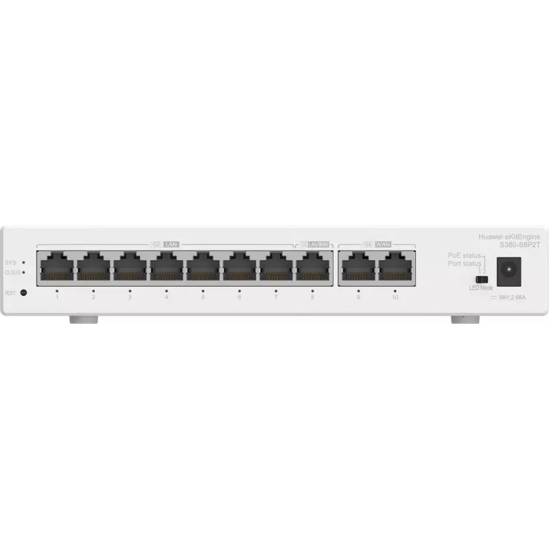 Valdomas jungiklis HUAWEI eKit S380-S8P2T Gigabit Ethernet 10/100/1000