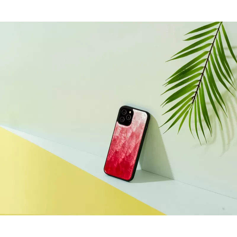 Apsauginis dėklas iKins Apple iPhone 12 / 12 Pro, rožinis ežeras su juodu apvadu