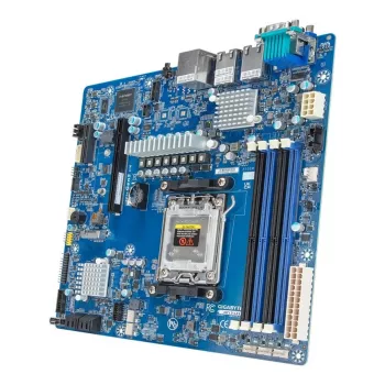 Motininė plokštė GIGABYTE MC13-LE1 B650E microATX, skirta AMD AM5 (Ryzen 7000/9000, DDR5, 4x DIMM, 10Gb LAN, 2x RJ-45, 4x SATA III, M.2, RAID)