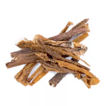 Šunų skanėstas BULT ėrienos prieskrandis 100 g – vieno ingrediento džiovintas natūralus užkandis, monoproteininis, 65,8 % baltymų