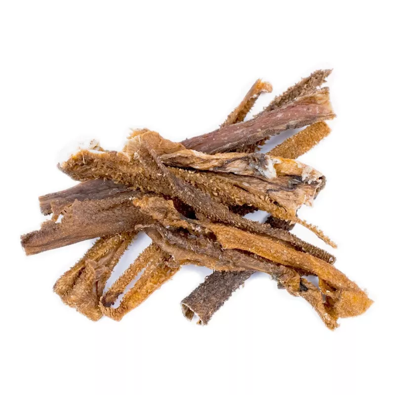 Šunų skanėstas BULT ėrienos prieskrandis 100 g – vieno ingrediento džiovintas natūralus užkandis, monoproteininis, 65,8 % baltymų