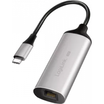 USB-C į RJ45 Gigabit Ethernet adapteris LOGILINK UA0456 — USB 3.2 Gen 1 (5 Gbps) vyriškas į RJ45 moterišką