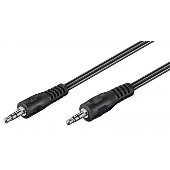 Wentronic Goobay 3,5 mm garso jungiamasis kabelis, juodas, 2,5 m - 50449
