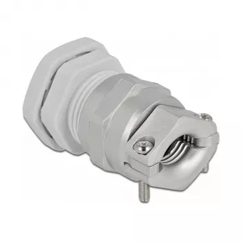 Kabelio įvadas DeLOCK 60358 pilkas metalas plastikas