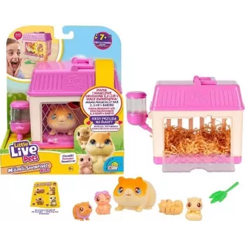 Interaktyvus žaislas Cobi Little Live Pets Mama Surprise Mini Hamster MO-26626, maža kolekcinė figūrėlė