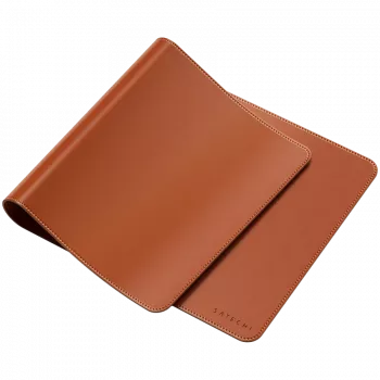 Satechi Vegan-Leather Premium Desk Mat Brown ST-LPDMN – Didelis odinis stalinis kilimėlis