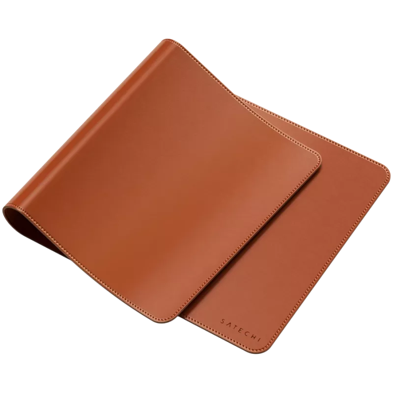 Satechi Vegan-Leather Premium Desk Mat Brown ST-LPDMN – Didelis odinis stalinis kilimėlis