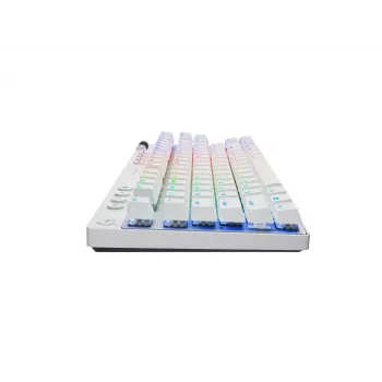 Logitech G PRO X TKL klaviatūra, žaidimų, belaidė RF + Bluetooth, QWERTY US International, balta