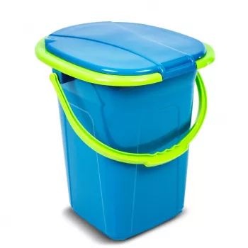 GreenBlue GB320BL nešiojamas tualeto kibirėlis su dangčiu, rankena, 19 l