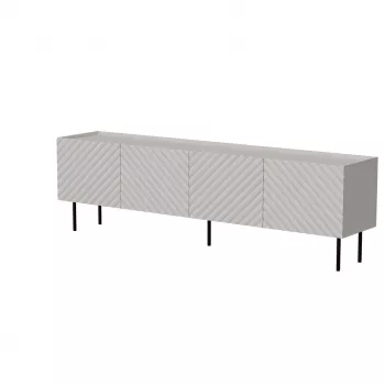 Stalviršis televizoriui Cama LUCCA 4D 200x40x59 cm, kaspinas, pilka medžio drožlių plokštės viršus