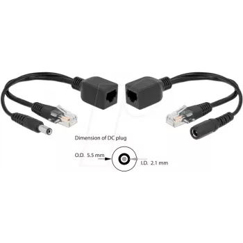 PoE adapterių rinkinys DeLOCK 66023