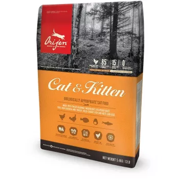 Orijen Cat & Kitten sausas ėdalas katėms Vištiena, Žuvis, Kalakutiena 340 g