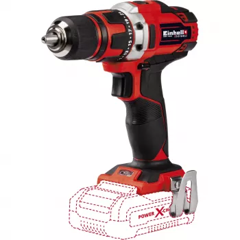 Einhell TE-CD 18/40 Li-Solo 1500 RPM Belaidis gręžtuvas-suktuvas, 1.1 kg, juodas/raudonas