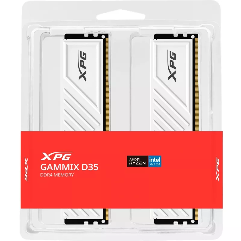 XPG Gammix D35 32 GB (2x 16 GB) DDR4-3600 Dual-Kit, balta, INTEL XMP