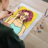 Ravensburger kūrybinis rinkinys CreArt ART Collection Canvas Edition – Moteris rožine spalva (PopArt)