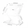 MEDIA-TECH Laptop Stovas – Nešiojamojo kompiuterio stovas MT2661W (baltas)
