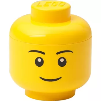 Room Copenhagen LEGO Storage Head “Boy” mini – dėžutė smulkiems kaladėliams ir žaislams
