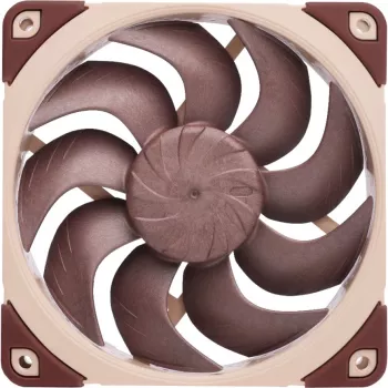 120 mm ventiliatorius Noctua NF-A12x25 G2 LS-PWM su PWM jungtimi, mažo triukšmo adapteriu