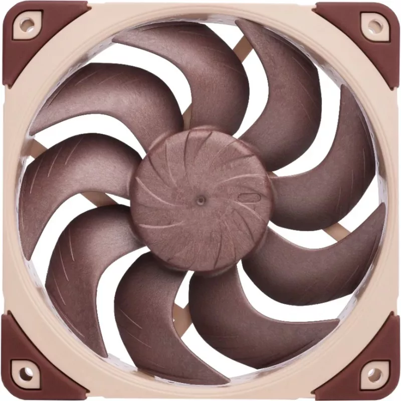 120 mm ventiliatorius Noctua NF-A12x25 G2 LS-PWM su PWM jungtimi, mažo triukšmo adapteriu