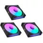 LIAN LI UNI FAN SL-INF 120 ARGB Reverse Blade 3 rinkinys - Juoda