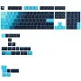 GLORIOUS GPBT Gradient Celestial Ice klavišų rinkinys — ANSI išdėstymas, PBT dažais sublimuoti klavišai