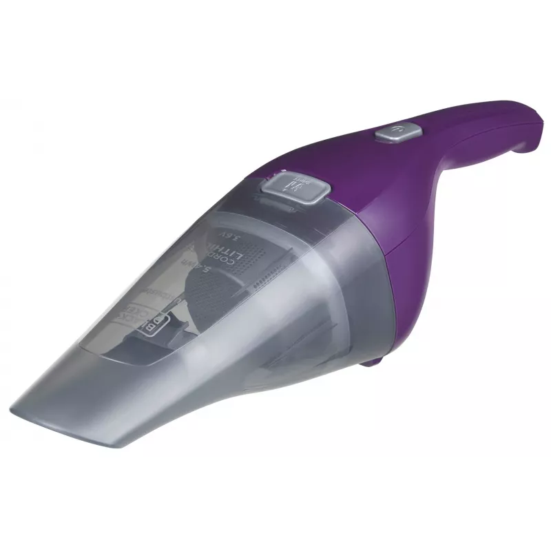 Nešiojamas dulkių siurblys Black & Decker NVC115W pilkai violetinis, be maišelio