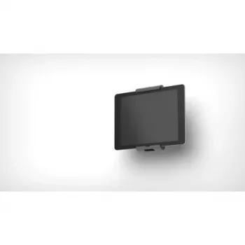 DURABLE TABLET HOLDER WALL – sieninis laikiklis planšetei, aliuminis/ABS plastikas, sidabrinis (7–13 colių) (893323)