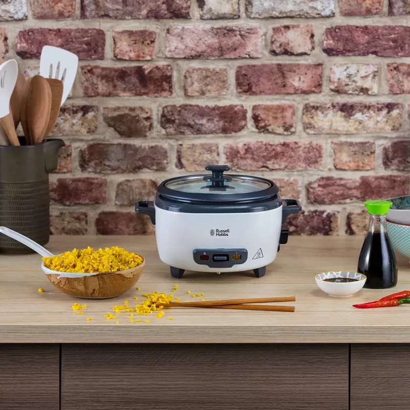 Russell Hobbs Ryžių viryklė Midi 0,8 l balta juoda 27030-56