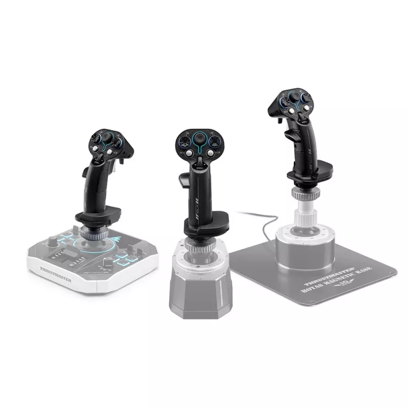 Pridedama rankena Flightstick Thrustmaster Sol-R 3 AVA, juoda, USB Type-C, analoginė/digitalinė, PC, 75×115×200 mm