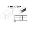 Komoda Cama Meble VERA 150x40x80 cm matinė balta, medžio drožlių plokštė, 16 mm rėmas