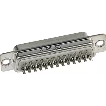Harting D-SUB kontaktinis kištukas 180° 15 polių litavimo kaušeliais 09 67 015 5615 1 vnt.