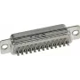Harting D-SUB kontaktinis kištukas 180° 15 polių litavimo kaušeliais 09 67 015 5615 1 vnt.