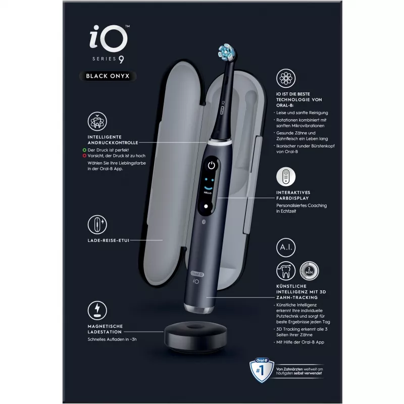 Oral-B iO Series 9 Luxe Edition Black Onyx dantų šepetėlis