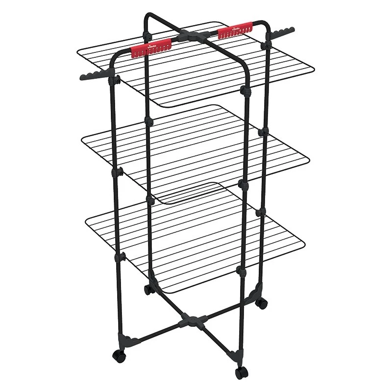 Sieninis džiovintuvas VILEDA Mixer 3 Ultimate – plieninis, 30 m džiovinimo erdvė, sulankstomas, su ratukais, 131×93×71 cm