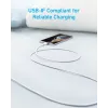 USB laidas Anker 322 1,8 m USB-A USB-C baltas