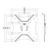 TV laikiklis LogiLink BP0004 106,7 cm (42 coliai) Juodas