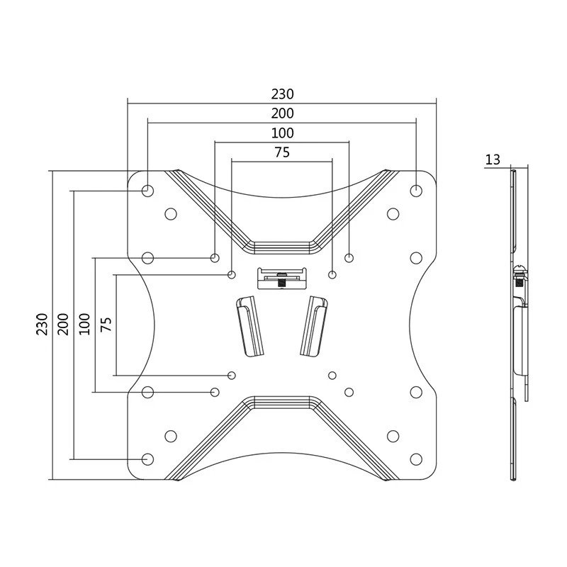 TV laikiklis LogiLink BP0004 106,7 cm (42 coliai) Juodas